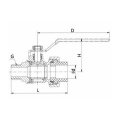 Male Thread PPR Brass Ball Valve 218 with Long Handle